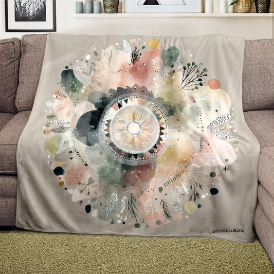Whispering Petals Light Weight Fleece Blanket by Wikus Schalkwyk