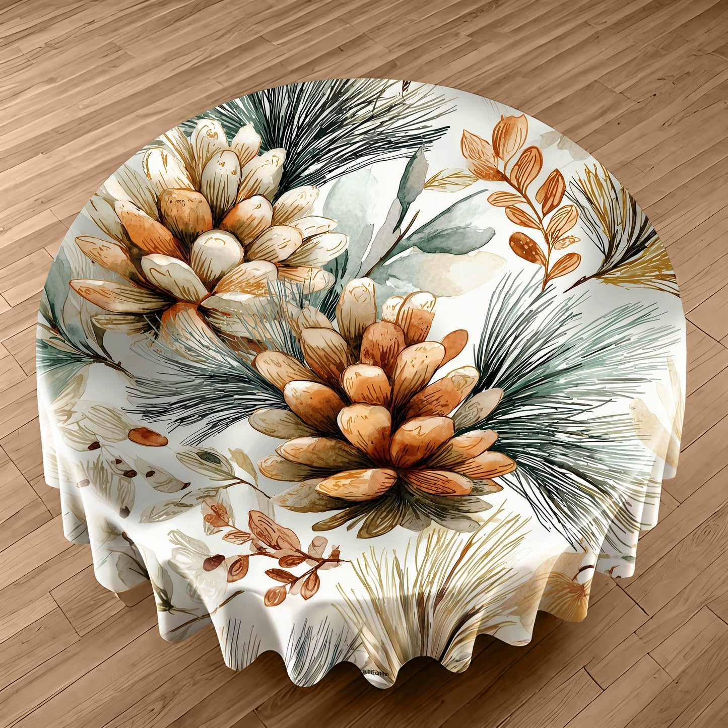 Whispering Pines Round Tablecloth by Wikus Schalkwyk