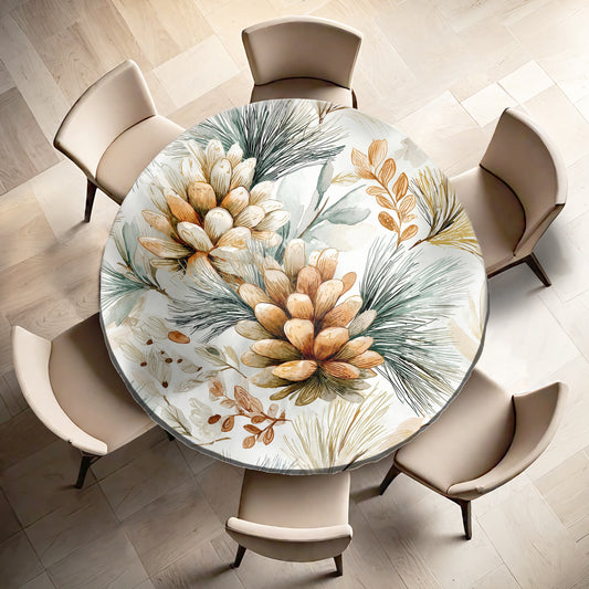 Whispering Pines Round Tablecloth by Wikus Schalkwyk