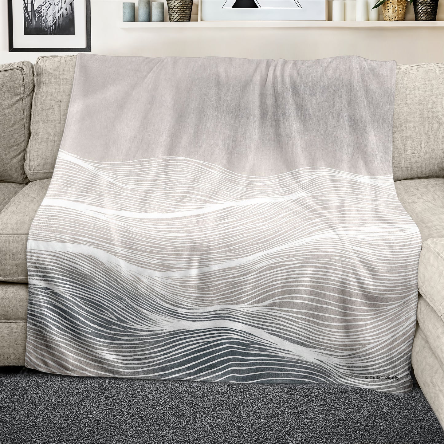 Whispering Tides Light Weight Fleece Blanket by Wikus Schalkwyk