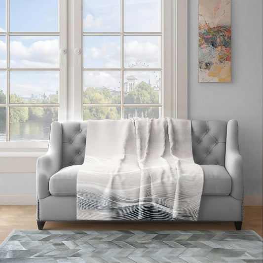 Whispering Tides Light Weight Fleece Blanket by Wikus Schalkwyk