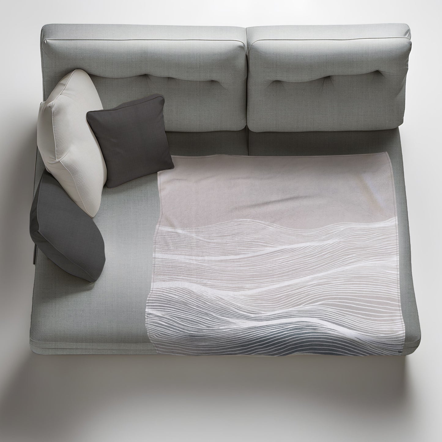 Whispering Tides Light Weight Fleece Blanket by Wikus Schalkwyk