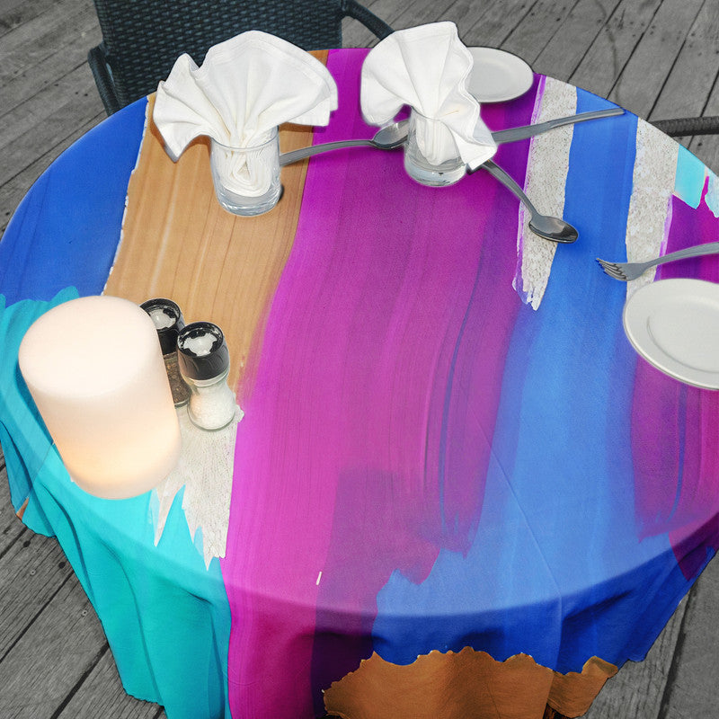 Whispers Of Serenity Round Tablecloth