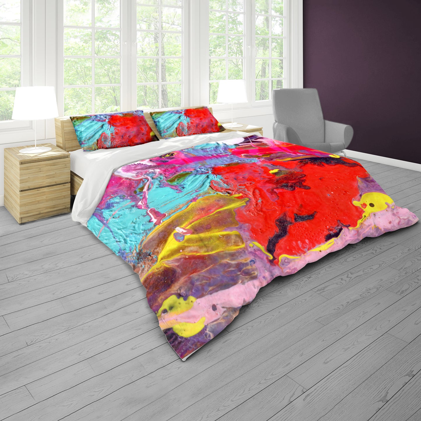 Whispers of Color Duvet Cover Set