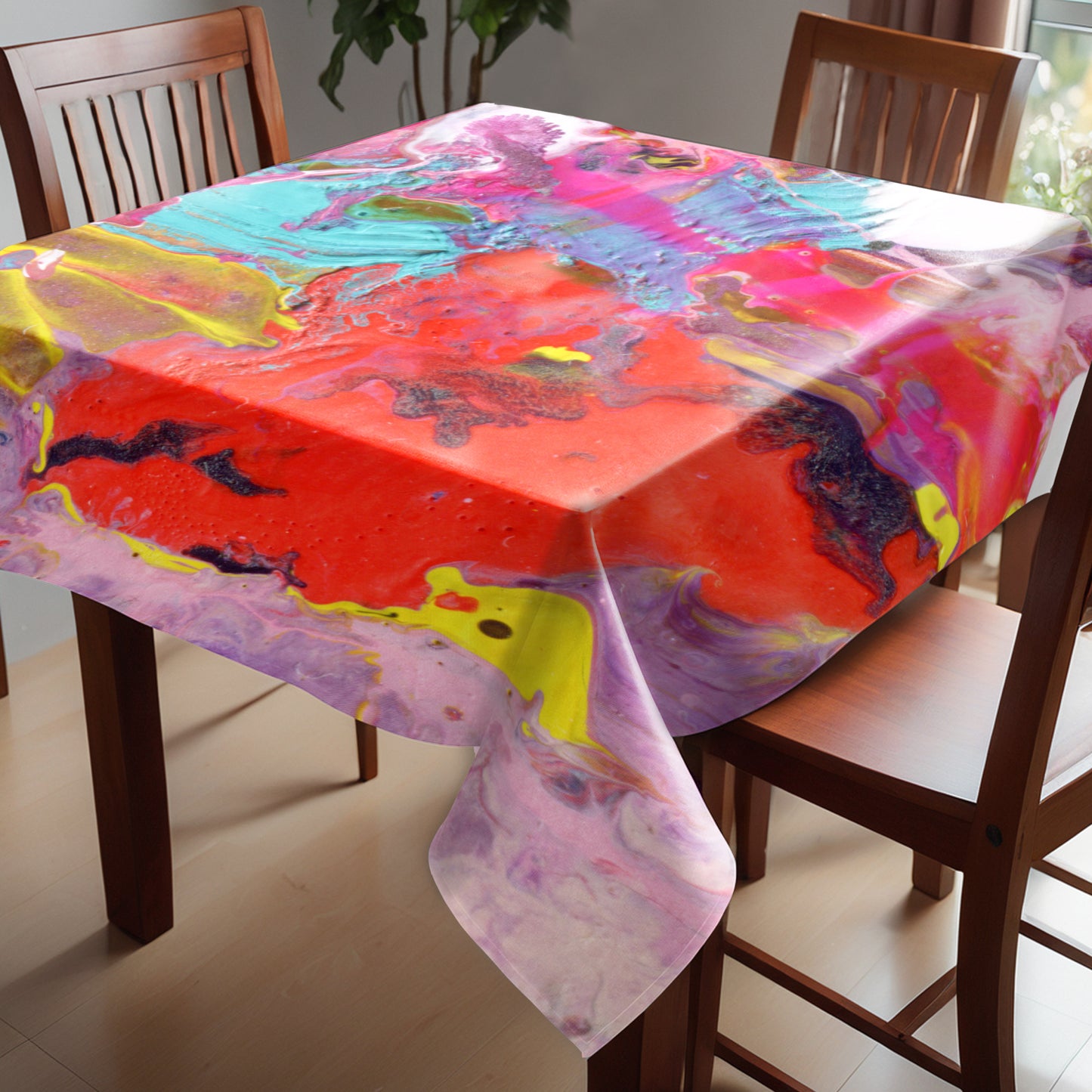 Whispers of Color Square Tablecloth