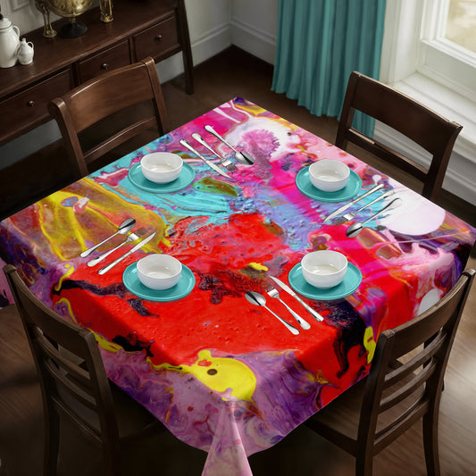 Whispers of Color Square Tablecloth