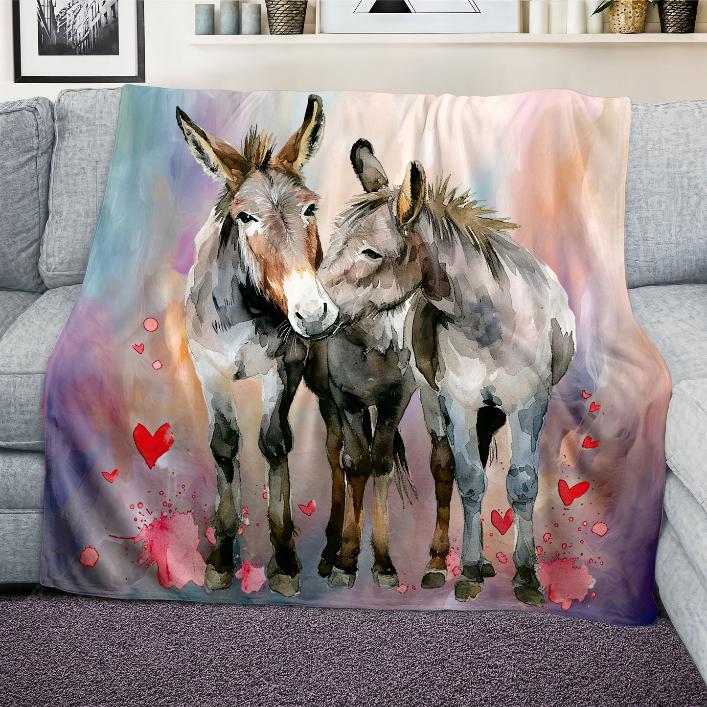 Whispers of Love Light Weight Fleece Blanket