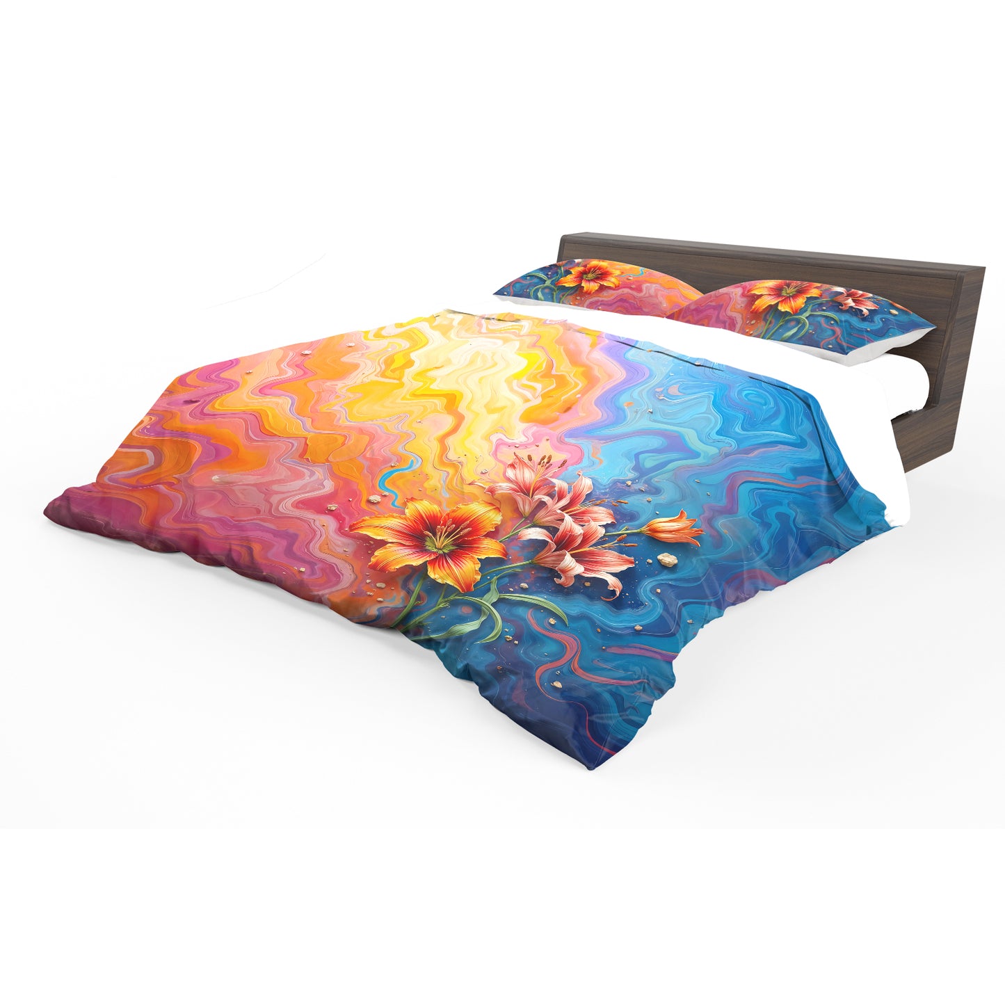 Whispers of the Tiger Lily Duvet Cover Set