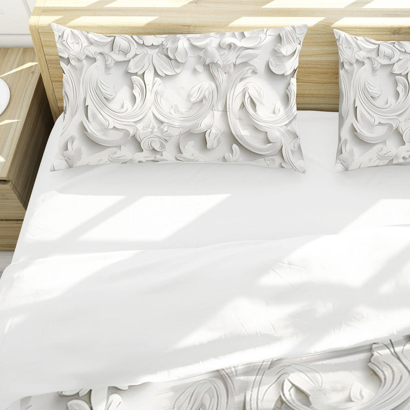 White Antheia Bloom Duvet Cover Set