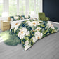 White Blooming Peony Bush Duvet Cover Set  By Mark Van Vuuren