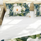 White Blooming Peony Bush Duvet Cover Set  By Mark Van Vuuren