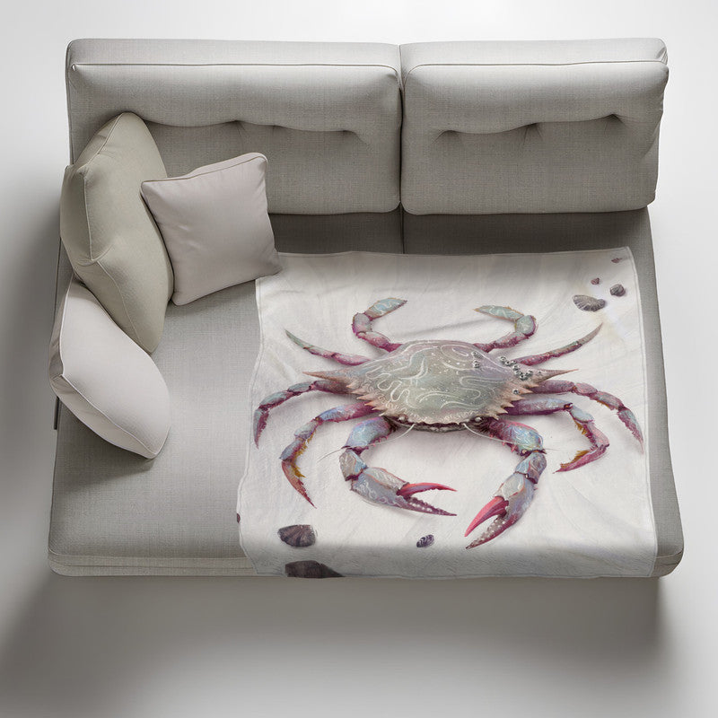 White Crab Light Weight Fleece by Vlad Mel