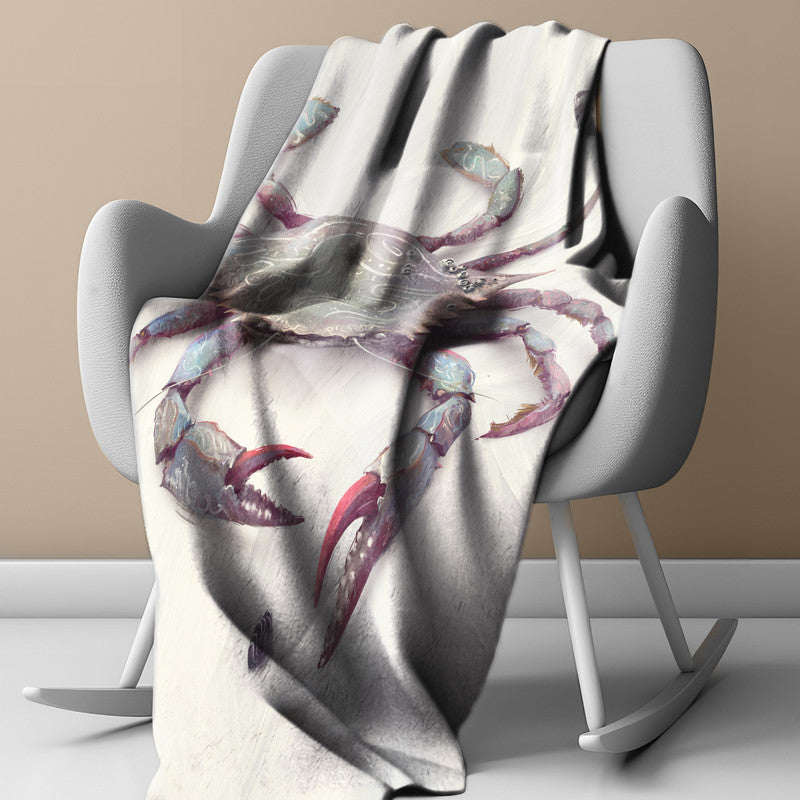 White Crab Light Weight Fleece by Vlad Mel