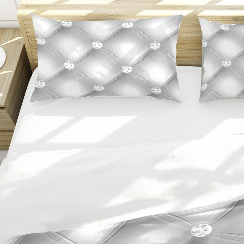 White Diamond Dot Quarry Duvet Cover Set