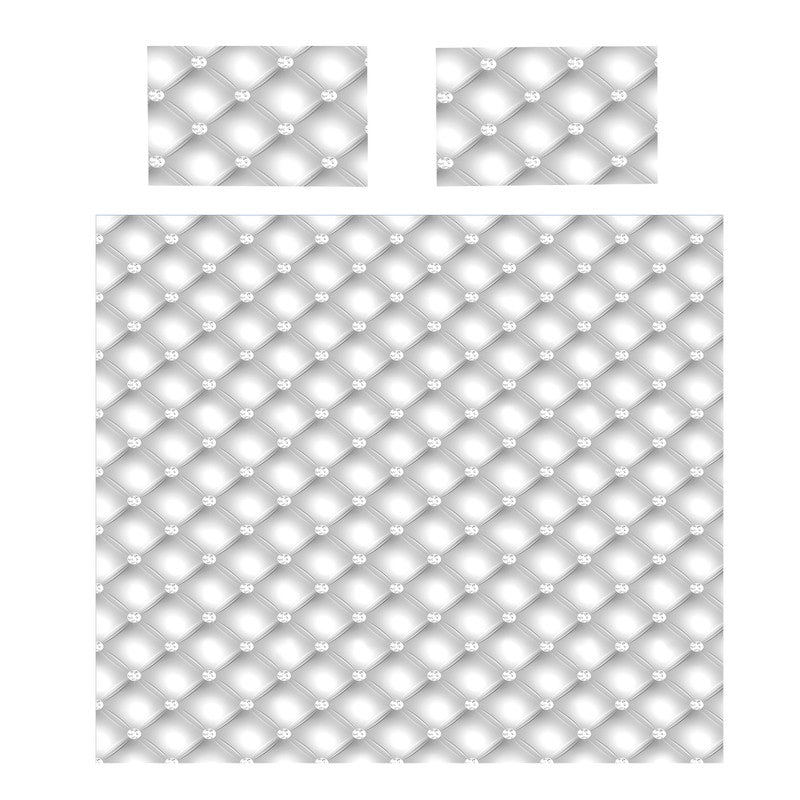 White Diamond Dot Quarry Duvet Cover Set