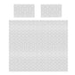 White Diamond Grid Duvet Cover Set