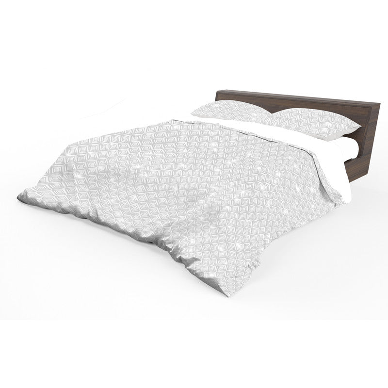 White Diamond Polymara Duvet Cover Set