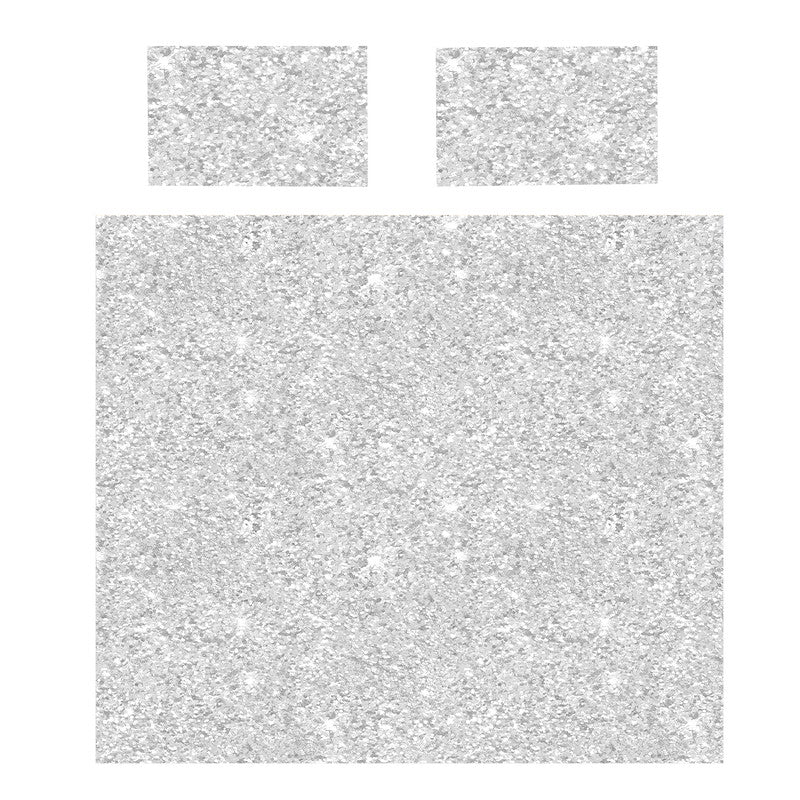 White Diamond Sequence Duvet Cover Set