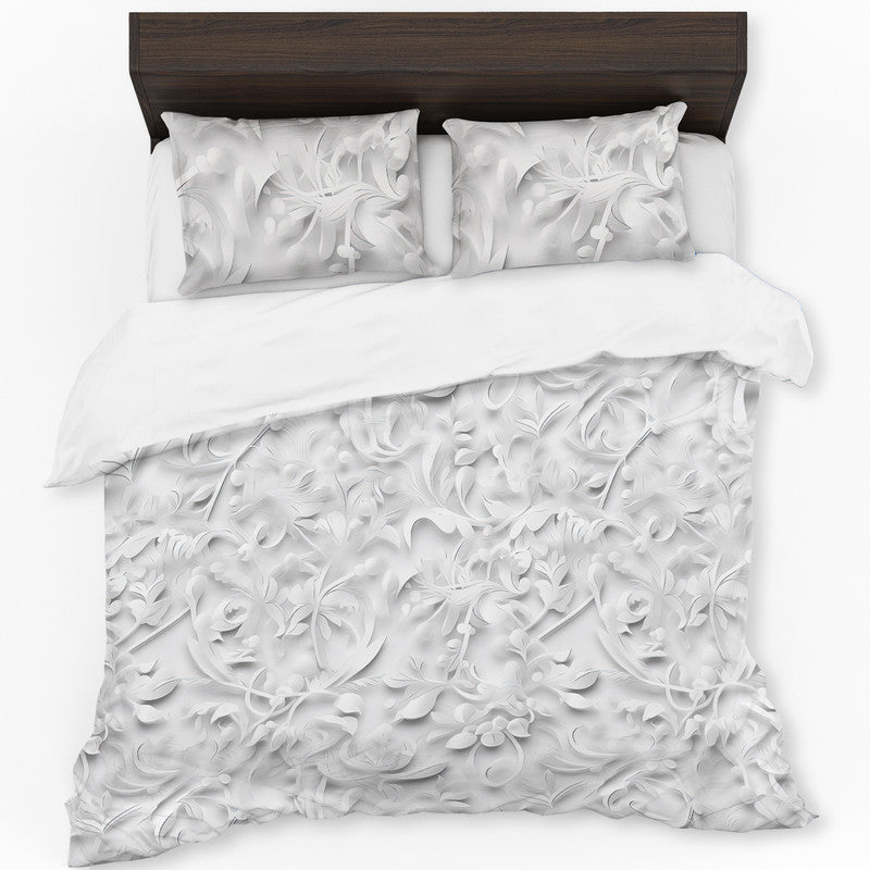 White Elafina Duvet Cover Set