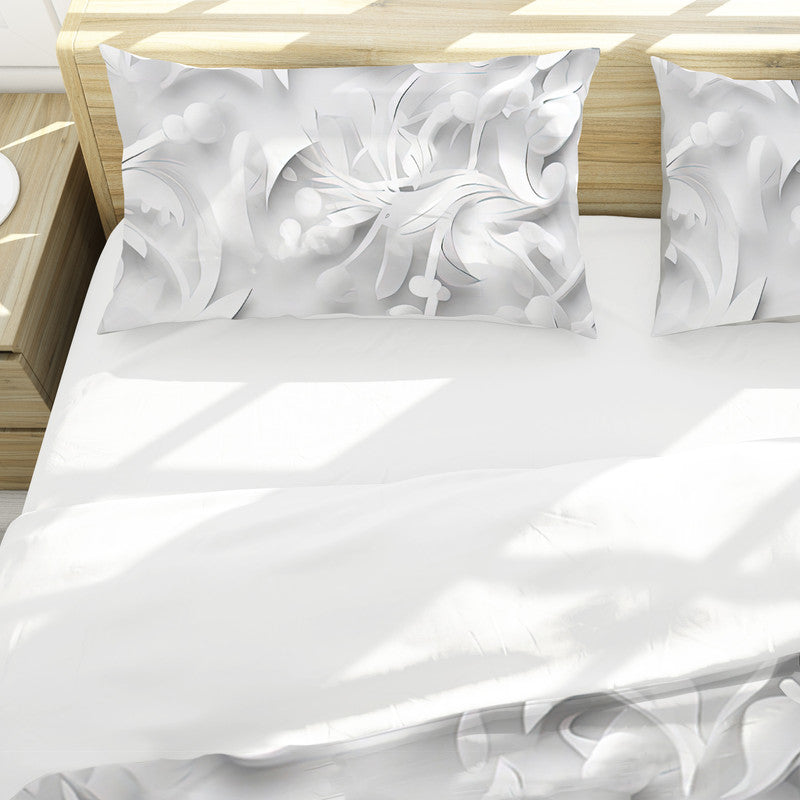 White Elafina Duvet Cover Set