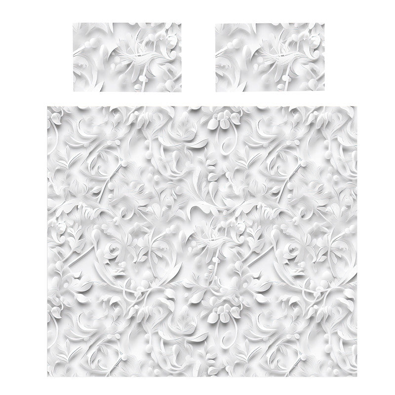 White Elafina Duvet Cover Set