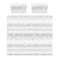 White Triangular Geometry Duvet Cover Set