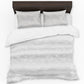 White Triangular Geometry Duvet Cover Set