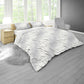 White Velflora Shadows Duvet Cover Set