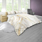 White and Gold Duvet Cover Set