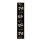 White And Peach Floral On Black Table Runner by Mark van Vuuren