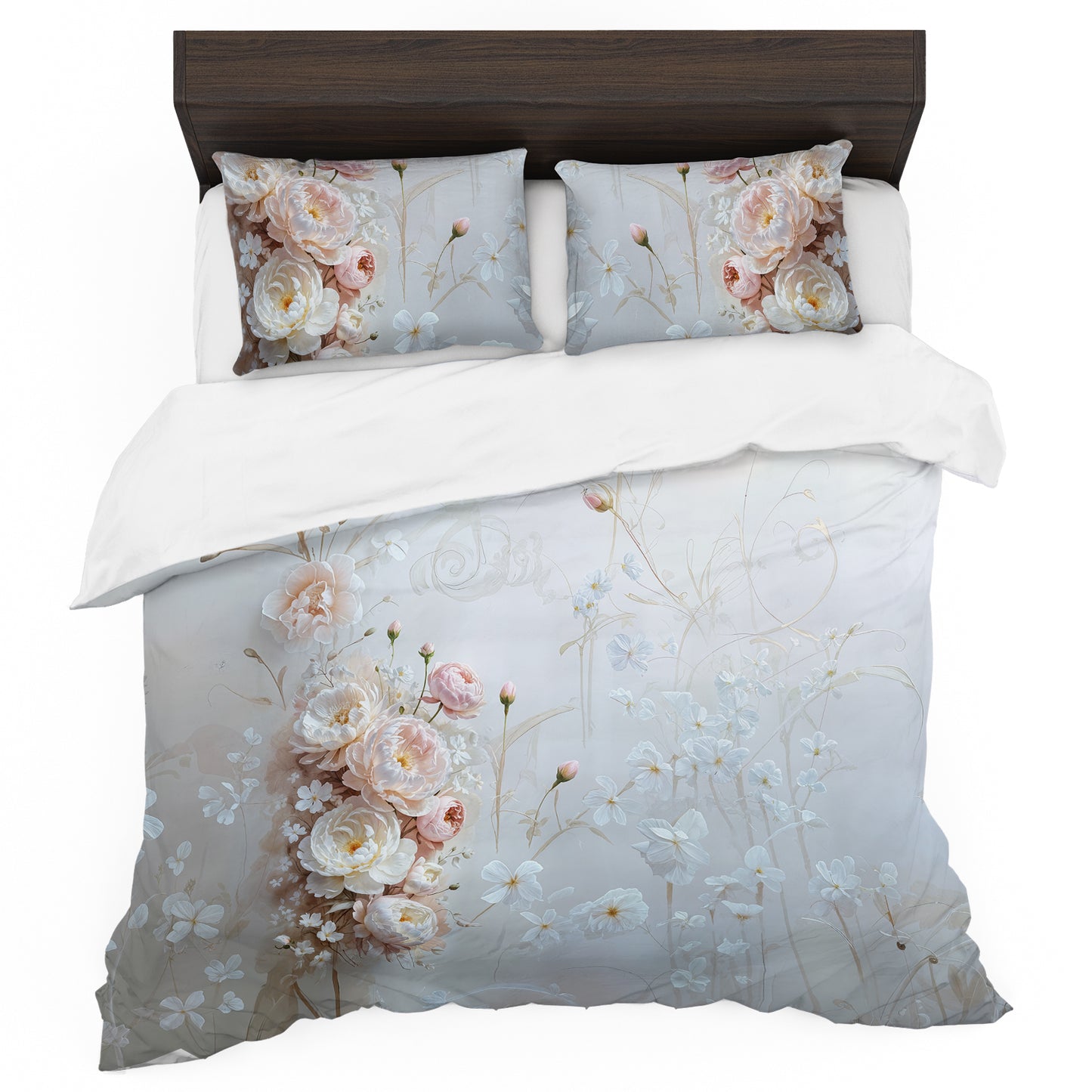 White Beauty Duvet Cover Set