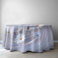 White Net 2,3m Round Tablecloth