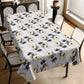 White Floral Vines Rectangle Tablecloth By Mark Van Vuuren