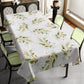 White Flower Blossoms Vines Rectangle Tablecloth by Mark van Vuuren