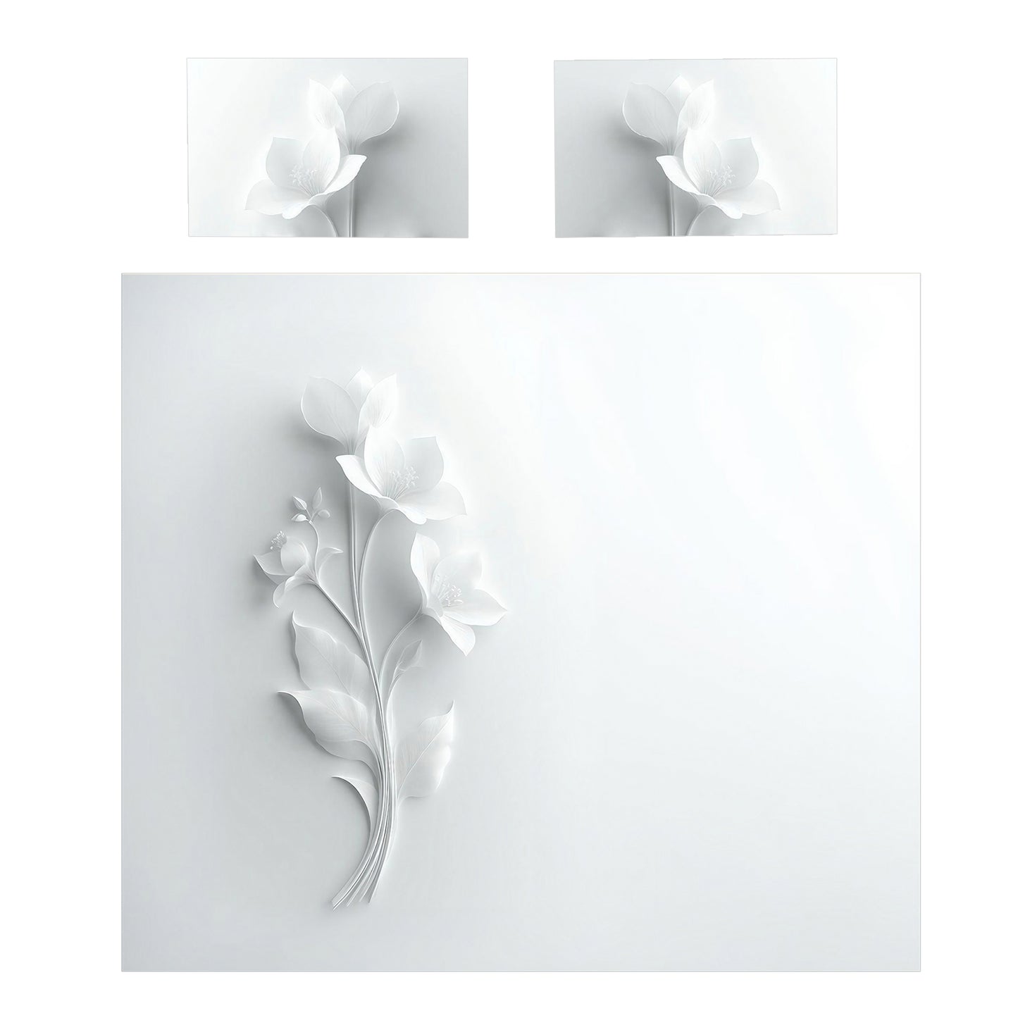 White Ghost Duvet Cover Set