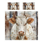 White Horn Cow Duvet Cover Set by Mark van Vuuren