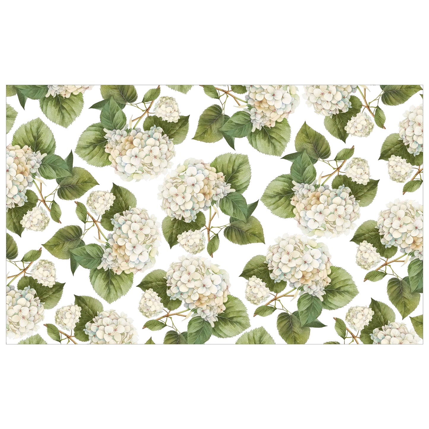 White Hydrangeas Rectangle Tablecloth by Mark van Vuuren