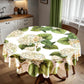 White Hydrangeas Round Tablecloth by Mark van Vuuren