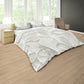 White Leaves Duvet Cover Set
