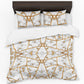 White Marble Prism Duvet Cover Set