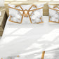 White Marble Prism Duvet Cover Set