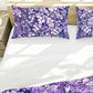 White On Purple Blossoms Duvet Cover Set