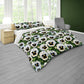White Pansy Patchwork Duvet Cover Set