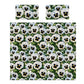 White Pansy Patchwork Duvet Cover Set
