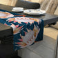 White Protea on Blue Background Table Runner By Mark van Vuuren