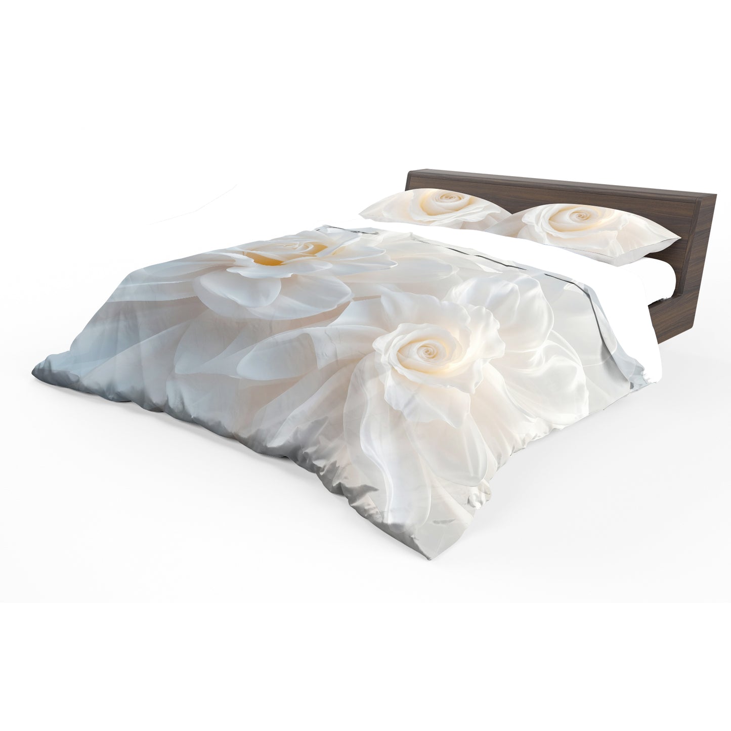 White Rose Duvet Cover Set