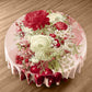 White Rose and Cherries Round Tablecloth