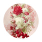 White Rose and Cherries Round Tablecloth