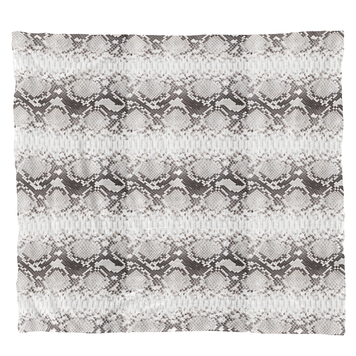 White Snake Skin Light Weight Fleece Blanket
