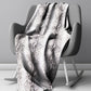 White Snake Skin Light Weight Fleece Blanket